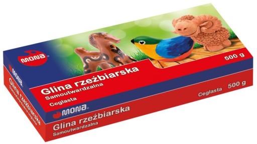 Samotvrdnúca tehlovočervená hlina Majewski Mona 500g