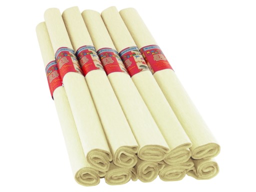 CRIPPED hodvábny papier KRÉM 02 10 ROL