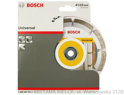 DIAMANTOVÝ DISK BOSCH 115mm betónový tehlový kameň