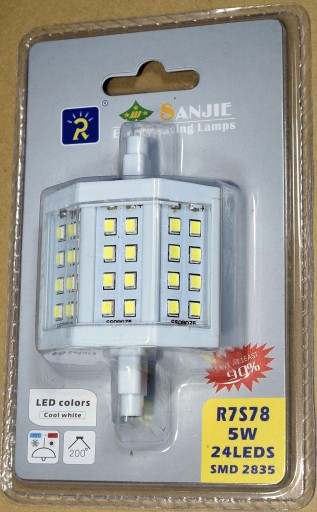 Vlákno J78 R7s 5W=40W LED SMD Warm Stmievateľné
