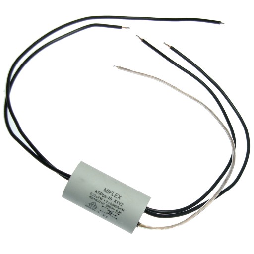 Filtračný kondenzátor 0,22uF 2x2,7nF 250V filter KSpz-10 X1Y2
