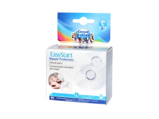 EasyStart silikónové návleky na prsia M/L 2 ks