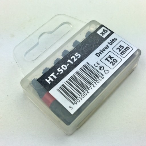 Bity Bit TX skrutkovací bit 20 x 25 mm x 6 ks