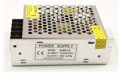 NAPÁJANIE 12V 50W 4.1A IP20 PRE LED PÁSKY, CCTV