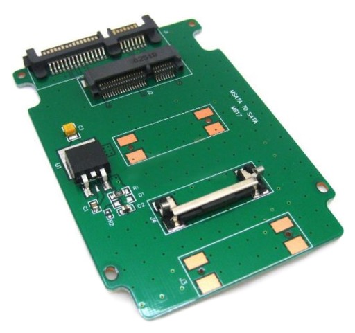 ADAPTÉR mSATA na SATA 22pinový mini PCIe 2.5 SSD DISK