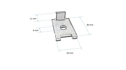 konektor TYP L spona spona ral panel 5 ks