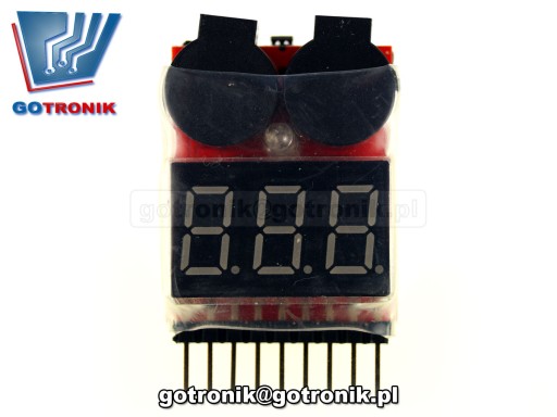 Tester pre 1-8S Lipo Li-on__BTE-200 články