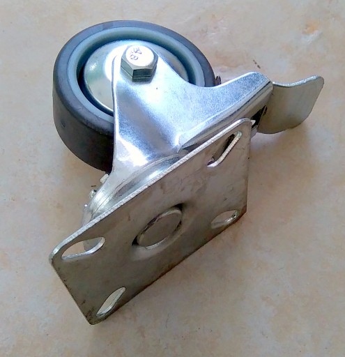 Kolieska priemer 50 mm, otočné nábytkové koliesko s brzdou