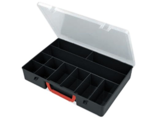 Plastový box 345x245x60mm, 11 priehradiek POĽSKO (35524)
