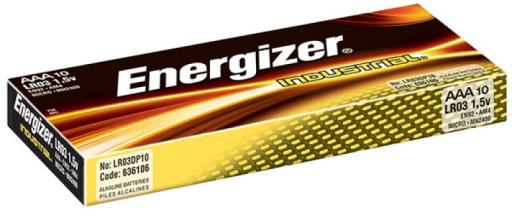 ENERGIZER PRIEMYSELNÁ BATÉRIA AAA LR03, 1,5V, 10 KS
