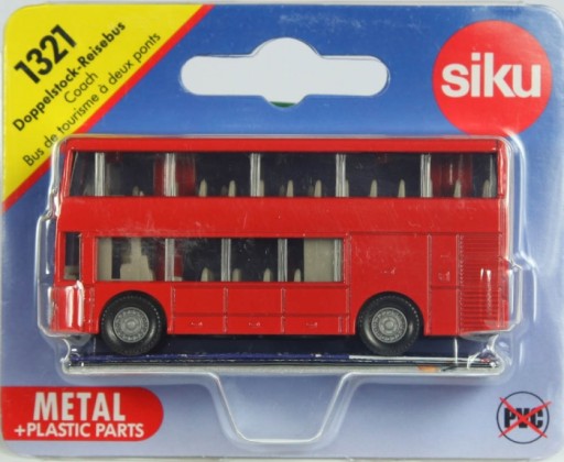 SIKU 1321 UK GB TOUR BUS poschodový