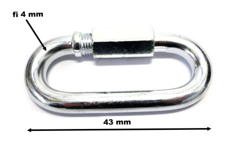 SKÚTENÝ ČLÁNOK NA SPOJENIE 4 mm REŤAZOVÝCH LANIEK
