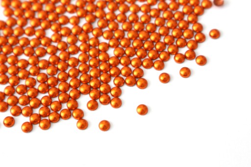 POLPERLEŤ TERMO KRUH oranžová matná 3 mm 100 ks
