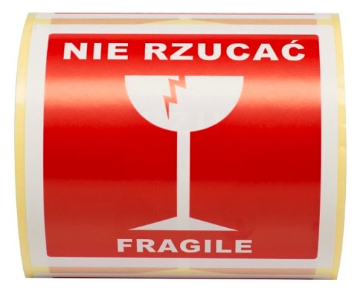 LEPIACE ETIKETY Potlačené nálepky NEVHADZUJTE