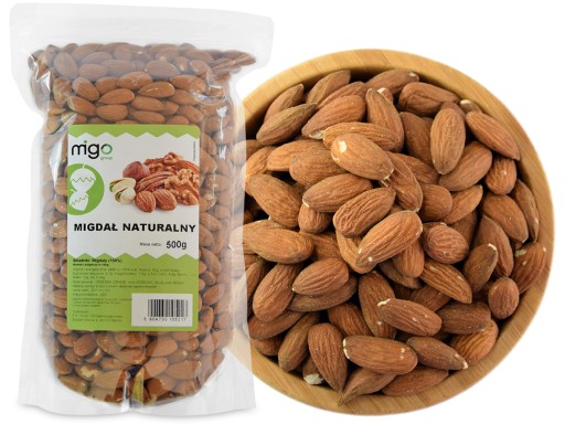 KALIFORNSKÉ MANDLE, celé, 500g - MIGOskupina