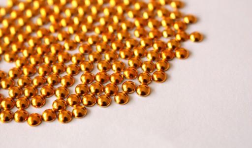 THERMO HOTFIX POLPERLY medené zlato 4 mm 50 ks
