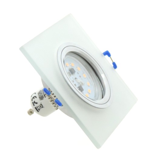 OSVETLENIE STRIEBORNÉ SKLENENÉ DRŽANIE LAMPY + GU10 LED 5W