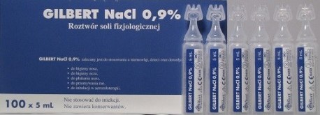 GILBERT FYZIOLOGICKÁ SOĽ 0,9% NaCl 5ml X 6KS