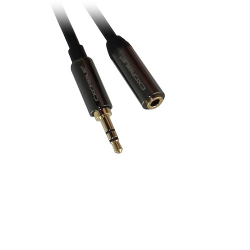 JACK predlžovací kábel 3,5mm CX-JE200 gn/wt HiLine 1m