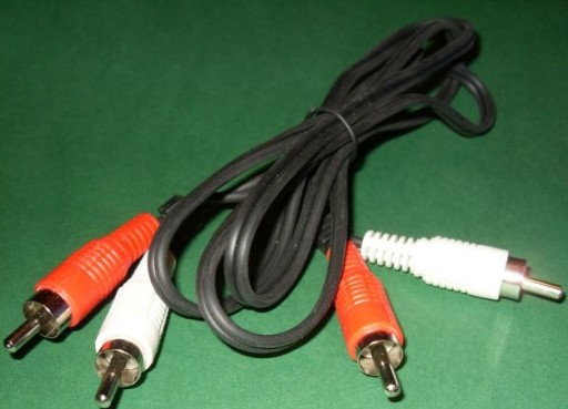Kábel 2x RCA (cinch) - 2 x RCA 2,4 m (0458)