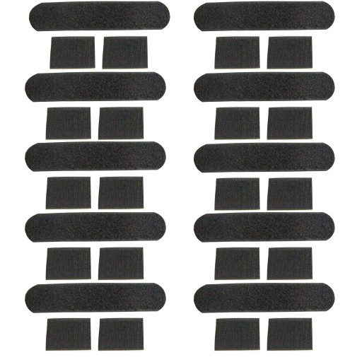 Zaisťovacie zásuvky so zámkom na suchý zips, 4 cm, 10 ks