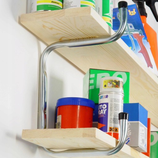 Silný stropný hák LADDER vešiak 260x390 na police záhradného náradia