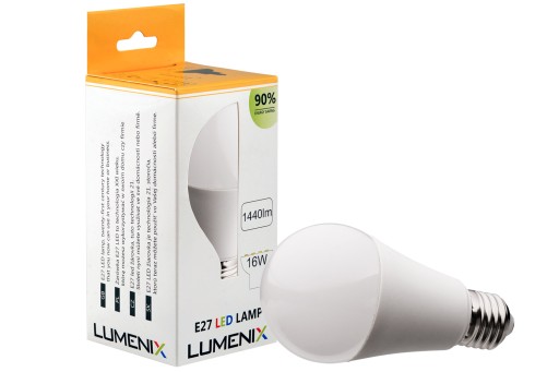 E27 Žiarovka SMD 2835 LED 16W 1760lm CCD NEBLIKAJÚCA Tepl.