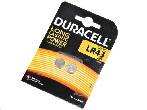 Duracell Batéria pre Zenit LR43 1,5V 2x alkalická
