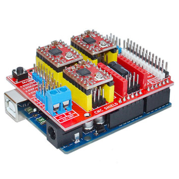 Shielder v.3 UNO R3 CNC radič A4988 alebo DRV8825