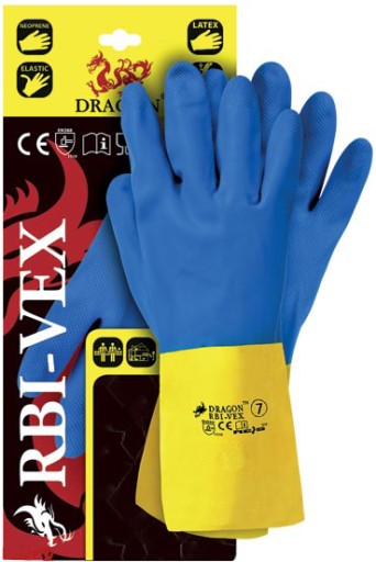 LATEXOVÉ OCHRANNÉ PRACOVNÉ RUKAVICE RBI-VEX veľkosť 10