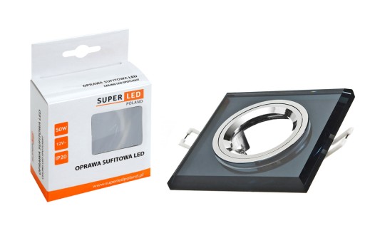 Sada halogénového svietidla GLASS + LED GU10 6W