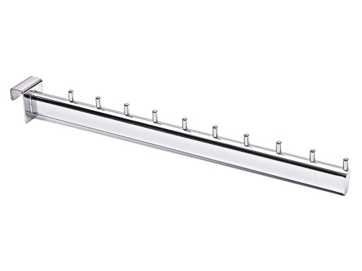 Vešiak ROVNÝ NA OVÁL 40cm 10N CHROMOVÁ LIŠTA a1
