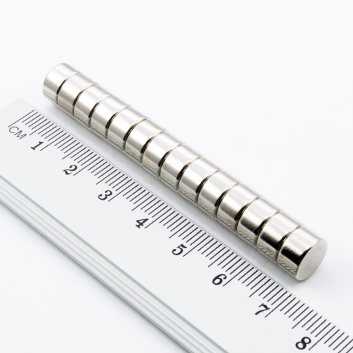VALEC NEODYMOVÝ MAGNET 9x5 N38 SADA 8 KUSOV