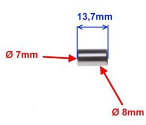 Sada čapov objímky valca puzdra 4T SKÚTER ROMET 14x8x7,2