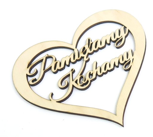 HEART DEKOR LIST We Remember We Love 25x25cm RZ50