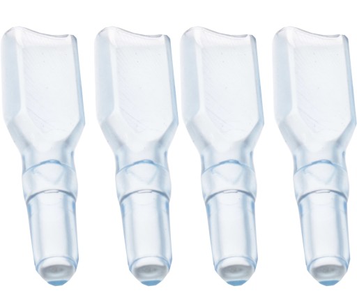 KRYT KRYTU KONEKTORA IZOLÁCIA MODRÁ 6,3mm 4 KS