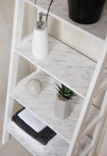 Dyha na nábytok na dosku parapet Lepiaca fólia imitujúca mramor ŠEDÁ 45x25cm