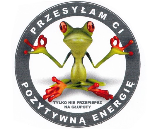 NÁLEPKU POŠLEM TI POZITÍVNA ENERGETIKA ŽABA ŽABA
