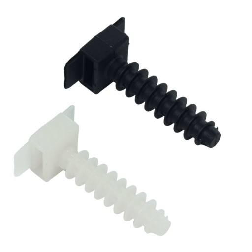 10 ks montážnych kolíkov pre 6 mm káblové pásky, ploché