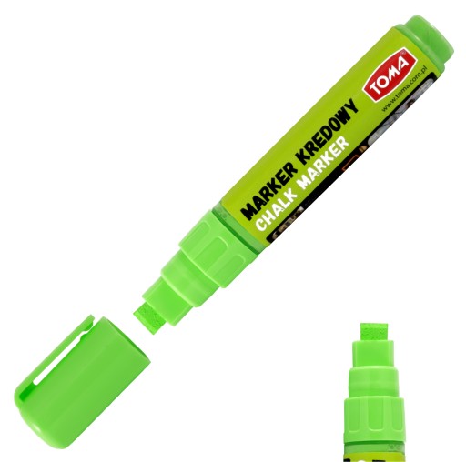 Kriedový popisovač Toma 291 XL na sklenené tabule, zelený