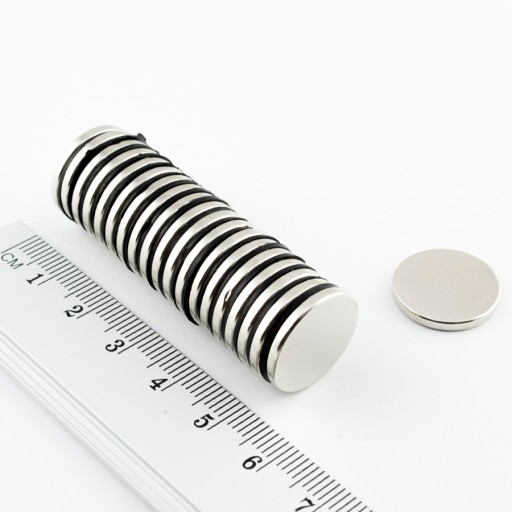 VALEC NEODYMOVÝ MAGNET 17x2 N38 SADA 6 KUSOV