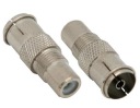 Adaptérový adaptér TV anténna zásuvka / gn RCA (0546