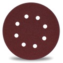 50x BRÚSNE KOTÚČE PAPIER S OTVORMI VELCRO 125 P150