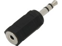 Stereo konektor JACK, zástrčka 3,5 / zásuvka 2,5 FV (0817