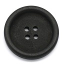 1ks drevený veľký okrúhly gombík 40mm čierny