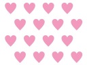 Škandinávske samolepky na stenu HEARTS na stenu HIT