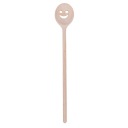 Drevená kuchynská lyžica 25 cm vzory SMILE