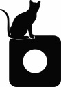 NÁLEPKA pod VYPÍNAČ, kontaktná zásuvka CAT, do obývačky