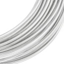 Oceľové lanové lano s poťahom z PVC 4/5mm 6x7 CLEAR 1m