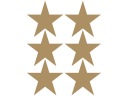 Samolepky na stenu GOLD STARS 10cm 12 ks